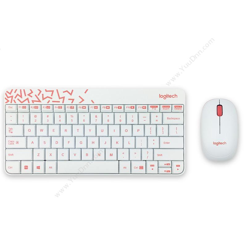 罗技 LogiMK240 nano 无线键鼠套装 （白）键盘鼠标