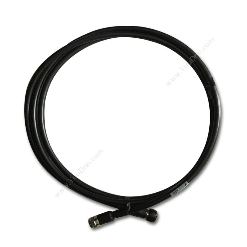 耐斯龙 Necero DIN型直公小 射频电缆 3m-1/2英寸超柔跳线 黑色 转换器