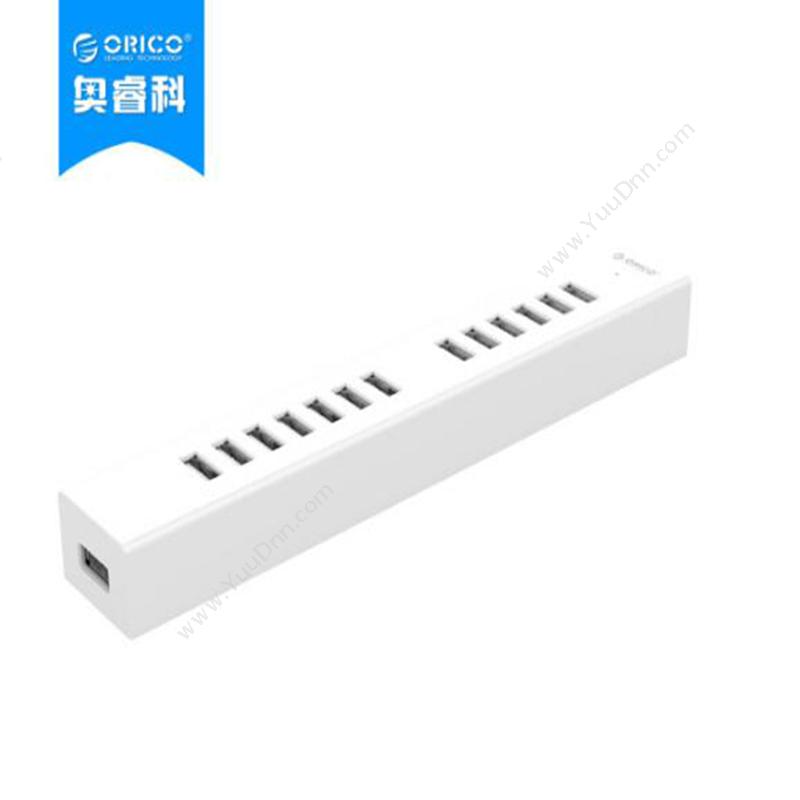 奥睿科 Orico H1313-U2-BK  USB2.0*10 100M 白色 集线器