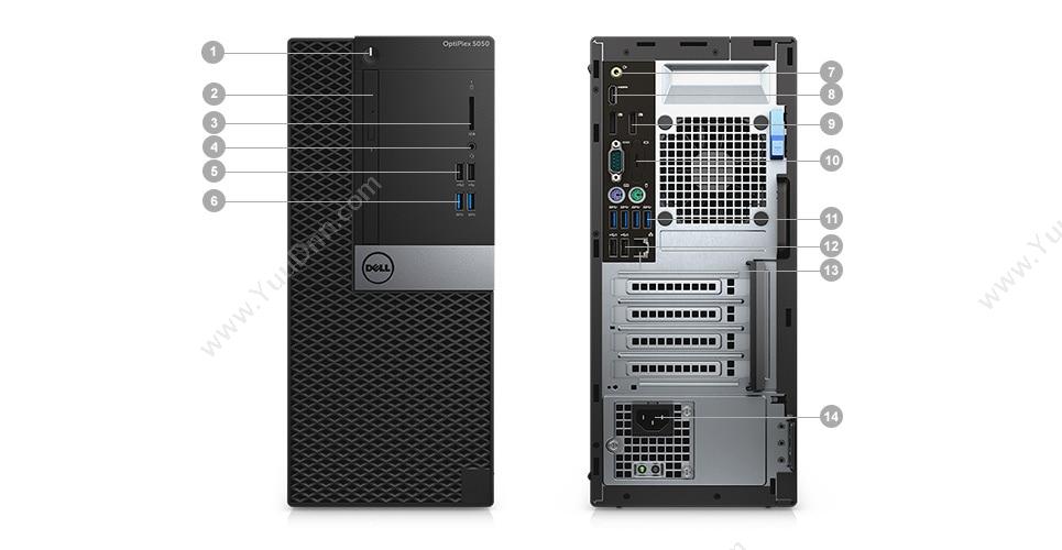 戴尔 Dell 5050MT 台式机 E2016I54G1TRWW10H3Y 台式电脑套机