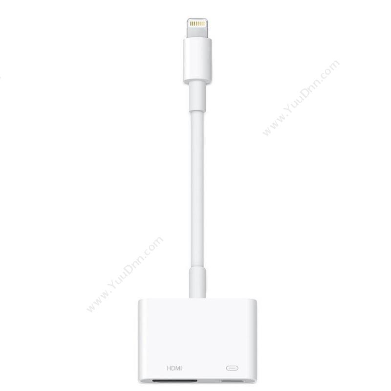 苹果 AppleApple MD826FE/A Lightning Digital AV Adapter Lightning 数字影音转换器  iPhone、iPad 或 iPod（黑）平板电脑配件