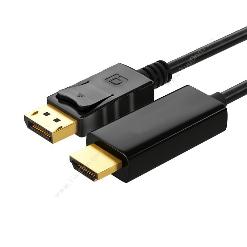 酷比客 L-CubicLCAVDHBK Display Port 转 HDMI  1.8M 黑色  适用于Display Port转HDMI的设备转换器