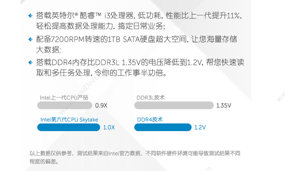 戴尔 Dell Vostro 3668 台式机 19.5英寸I34G1T集显W10H3Y 台式电脑套机