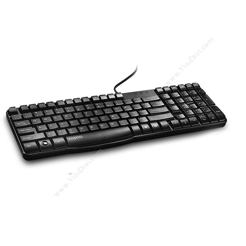 雷柏 RapooK130 有线办公键盘 （黑）键盘鼠标