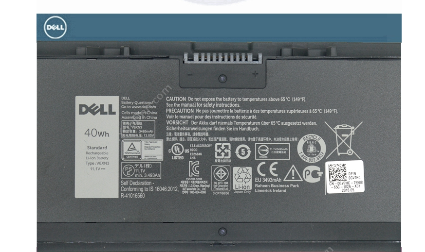 戴尔 Dell 4芯电池 52WH（黑）  适用于戴尔笔记本E7250 笔记本电池
