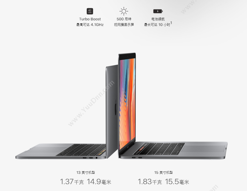 苹果 Apple MacBook pro  15英寸I716G2T独显1Y (深空灰） 笔记本