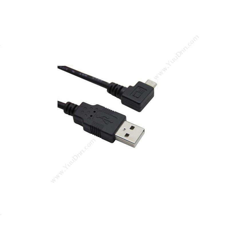 Deconn振德 USB公转Micro USB 90度直角弯头转接线 右弯 1米扩展配件