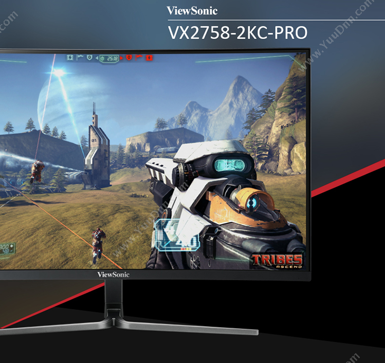 优派 Viewsonic VX2758-2KC-PRO 显示器 27英寸（黑）  2K 曲面 液晶显示器