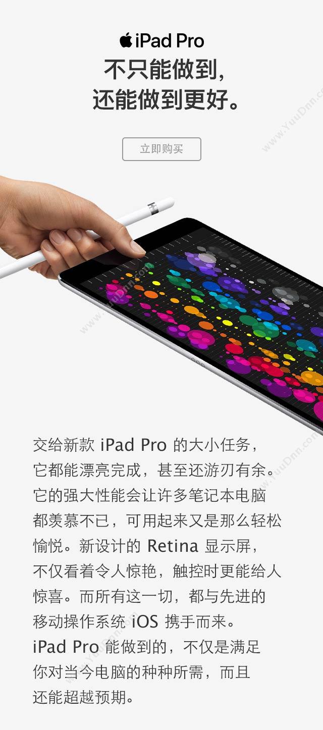 苹果 Apple iPadpro  10.5英寸超高清屏4G+256G（黑） 平板电脑