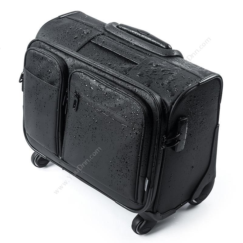 山业 Sanwa200-BAGCR003WP 横放型带拉杆商务旅行包 （黑）笔记本包