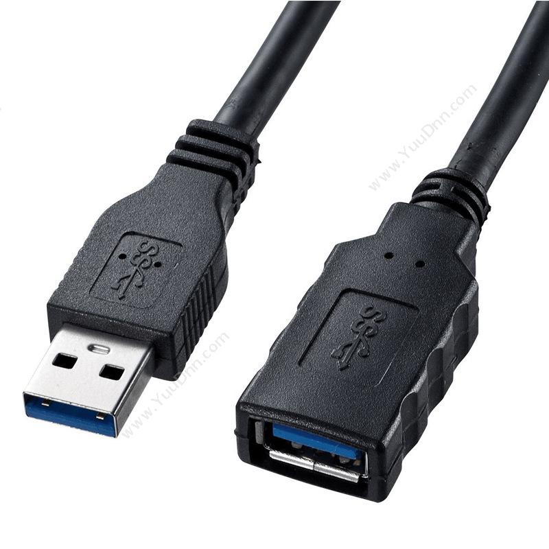 山业 Sanwa KU30-EN10 USB3.0数据延长线 线长 1m （黑） USB数据线