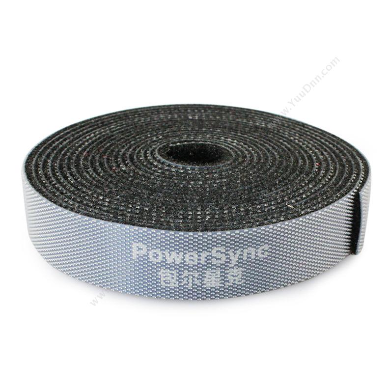 包尔星克  Powersync AMSDG0050A 双面魔术绑线带 5米 （黑） 理线扎带