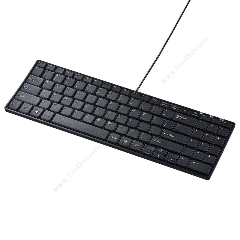 山业 Sanwa SKB-E2U 英语USB 线长 1.5m（黑） 有线键盘
