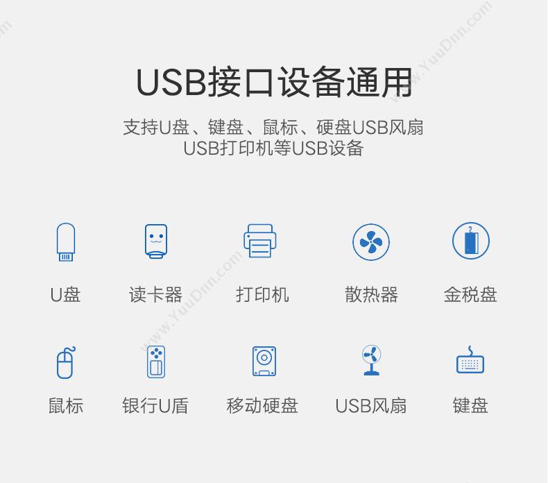 绿联 Ugreen 30221  USB3.0 HUB 4口 1.5米 白色 集线器
