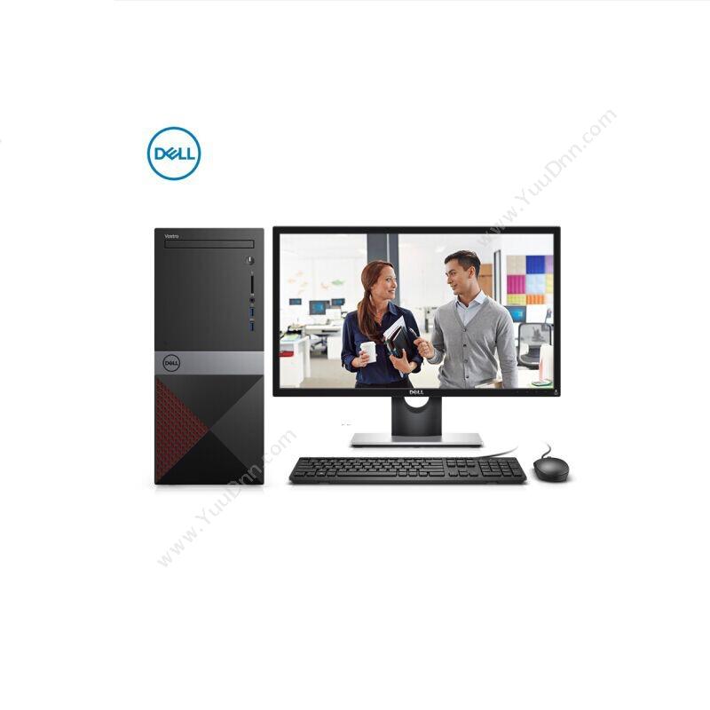 戴尔 Dell 成就 3670 23.6英寸 i3-81004GB1TB Win10H3Y（黑）  GT 710（2GB） 台式电脑套机