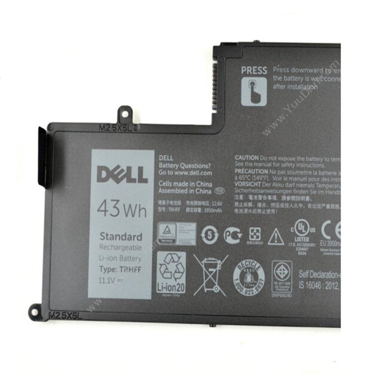 戴尔 Dell 7P3X9  43WH 4芯（黑） 笔记本电池