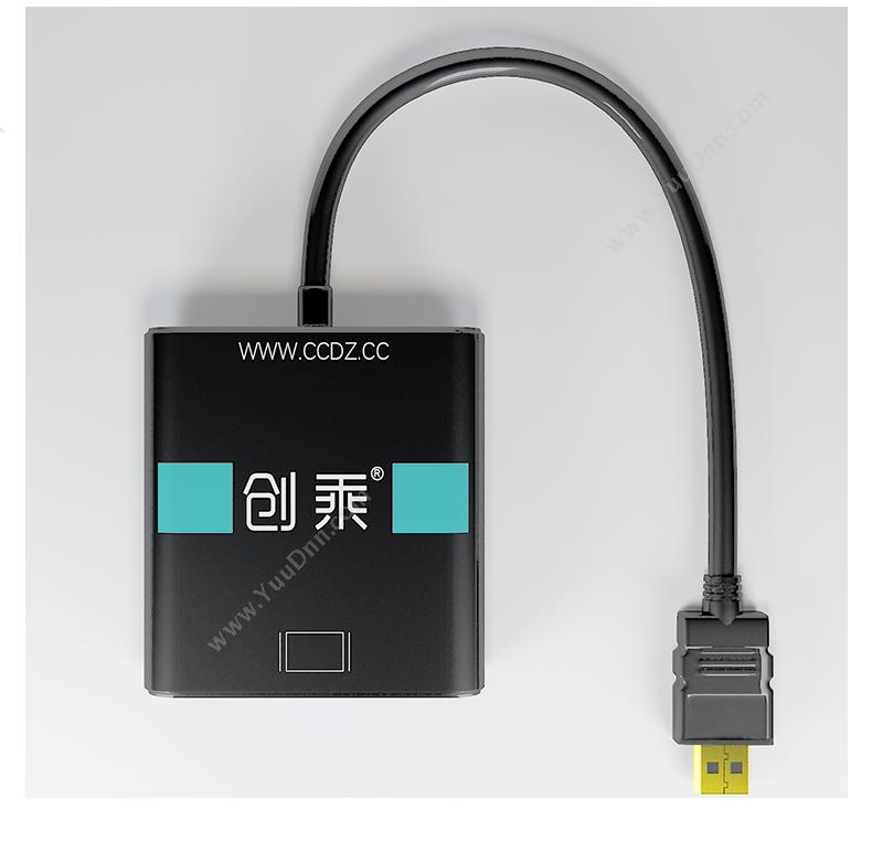 创乘 ChuangCheng CT062-B HDMI转VGA HDMI公转VGA母 黑色  带音频/供电 转换器