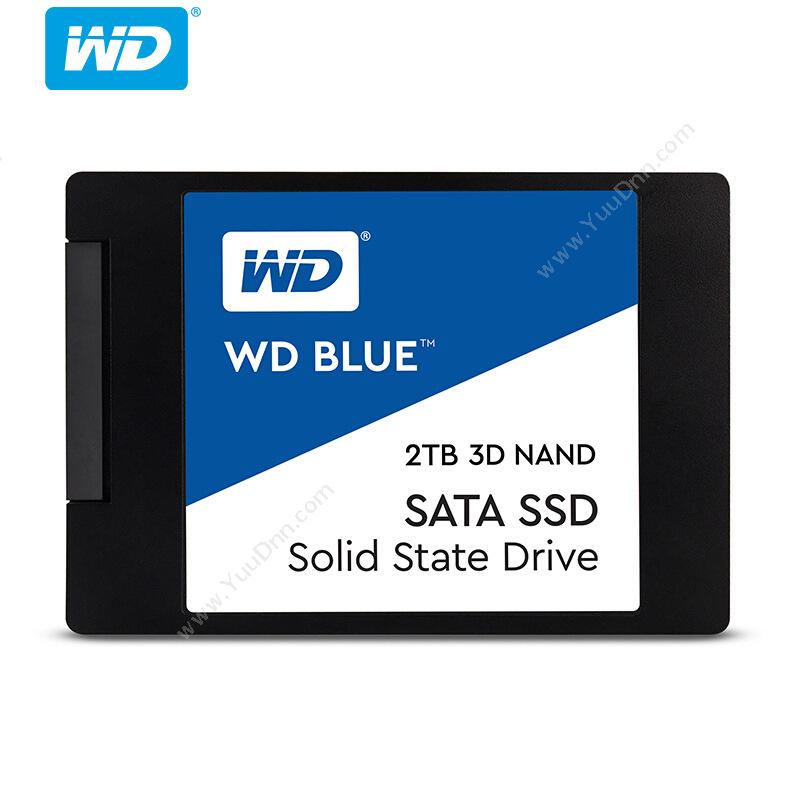 西部数据 WDWDS200T2B0A SSD SATA3.0接口 Blue系列-3D 2TB 蓝（白）固态硬盘