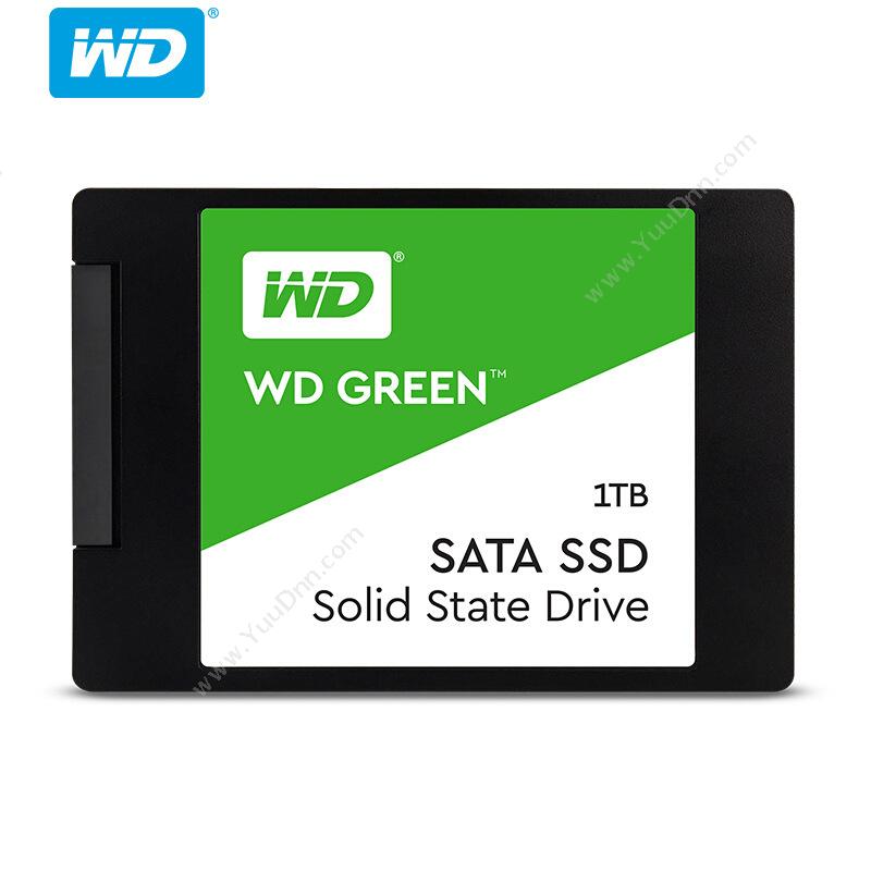 西部数据 WDWDS100T2G0A SSD SATA3.0接口 Green系列-SSD 1TB 绿色固态硬盘