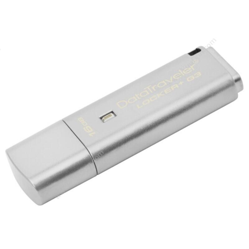 金士顿 KingstonDTLPG3  16G USB3.0  256位AES硬件金属加密（银）U盘