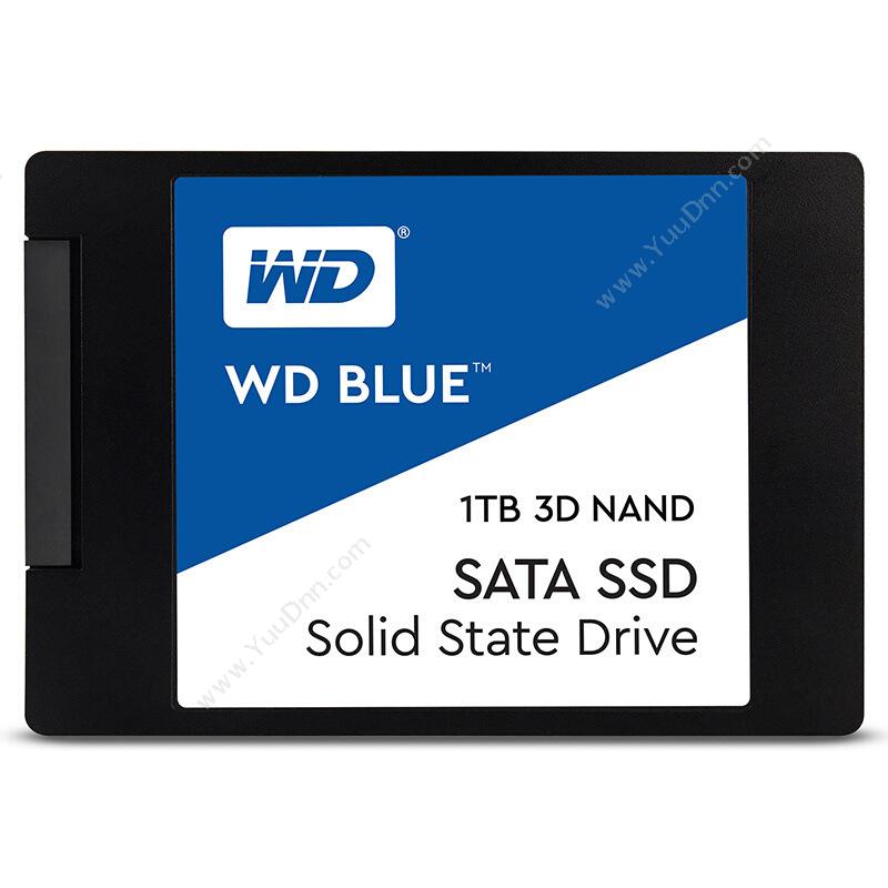 西部数据 WD WDS100T2B0A SSD SATA3.0接口 Blue系列-3D 1TB 蓝（白） 固态硬盘