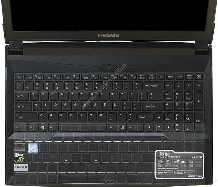 宜客莱 Yikelai EZ003 神舟笔记本专用键盘膜  透明色 1张 神舟战神Z6 Z7M机械师游戏本T58适用 平板电脑配件
