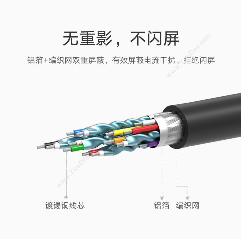 绿联 Ugreen 30840 VGA转HDMI高清转换器线 2米（黑） 其它线材