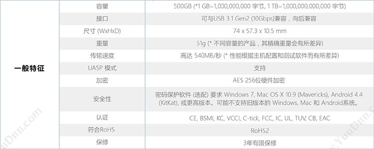 三星 Samsung MU-PA1T0B/CN 移动 1TB（黑） 塑料 SSD便携固态移动硬盘 固态硬盘