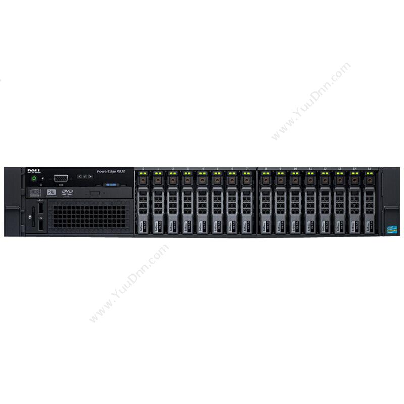 戴尔 DellR830   银(黑）  E5-4620V4*2/16G*2/1.2T*6/H730/DVD/3Y机架式服务器