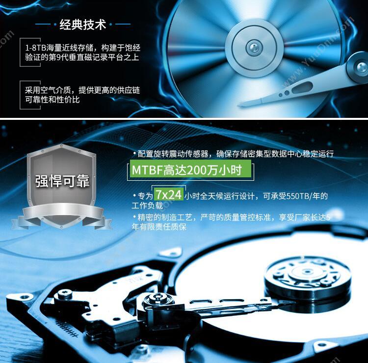 希捷 Seagate ST6000NM0115 v5  6TB（银） 纸箱 企业级硬盘 移动硬盘