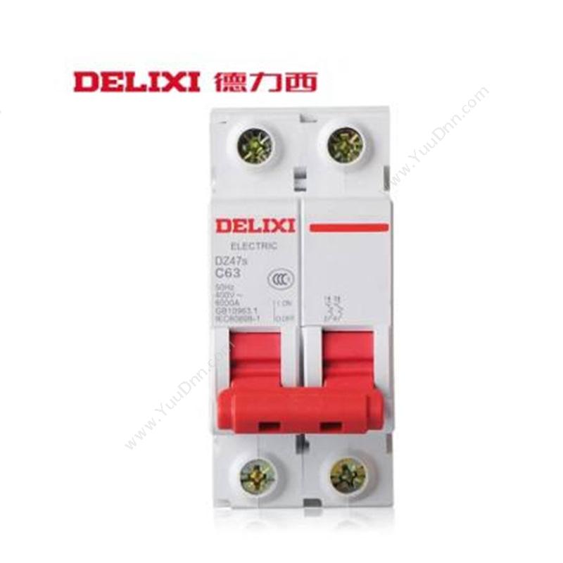 德力西 Delixi DZ47S-2PC63A 漏电保护开关 63A 插座
