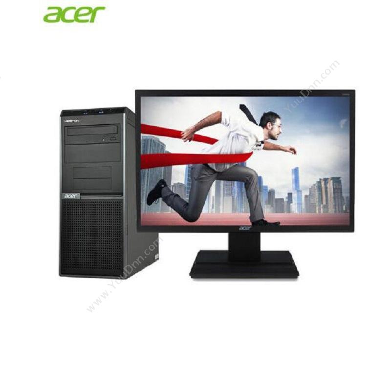 宏碁 AcerD430-H110 台式机    i5-7400/4G/1T/win7 64位专业版/19.5寸电脑套装