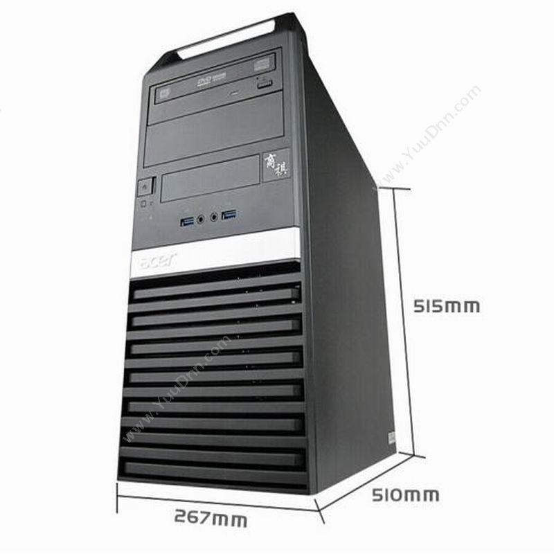 宏碁 Acer 商祺N4670 台式机 I3-8100/4G/1TB+128 SSD/无光驱/21.5（黑） 台式电脑套机