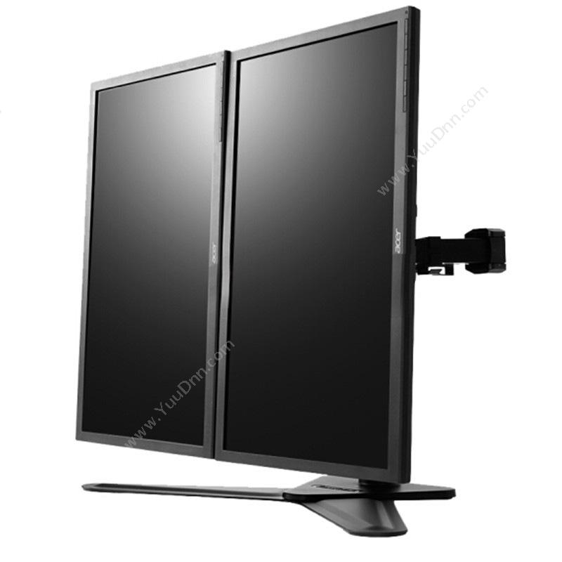乐歌 LoctekD2D 双屏显示器支架 10-30英寸（黑）  旋转.升降笔记本支架