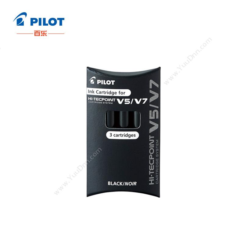 百乐 PilotBXS-IC-B-S3 V5/V7 威宝笔墨水胆 3支装 （黑） 3支/套 墨水类墨水/墨囊