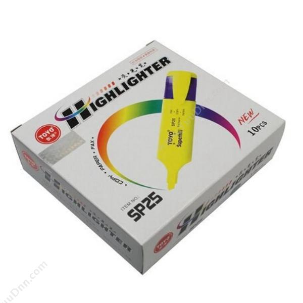 东洋 ToyoSP25 荧光笔 10支/盒 10盒/箱  紫色单头荧光笔