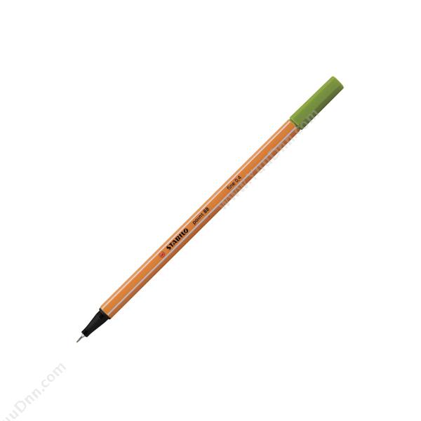 思笔乐 Stabilo0.4mm 纤细水笔88/33（苹果绿，10支/盒）插盖式中性笔