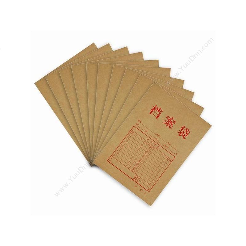 齐心 ComixAP-118 纯木浆牛皮纸 竖式 A4(10个/套) 牛皮纸色档案袋