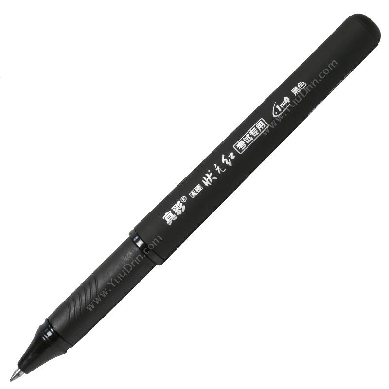 真彩 Zhencai V-2087 状元考试必备拔帽式大容量中性笔黑 0.5MM 通用头 12支/盒 （黑） 插盖式中性笔