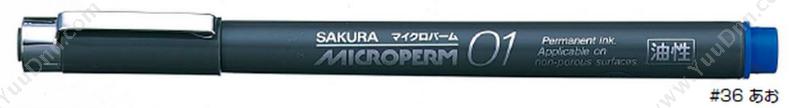 樱花 Sakura EOK01#36 油性针管笔01 0.1mm （蓝） 单头记号笔
