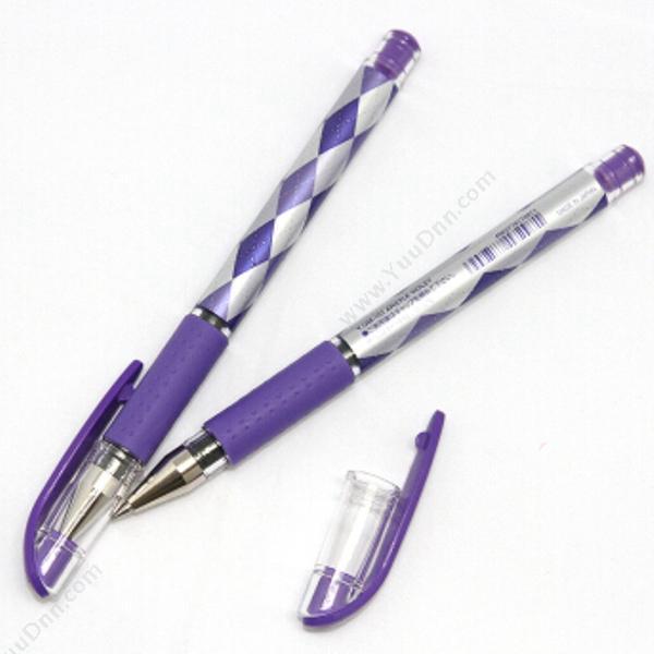 三菱 MitsubishiUM-151 三菱菱形图案嗜喱笔 ARGYLE 0.38mm 紫色插盖式中性笔