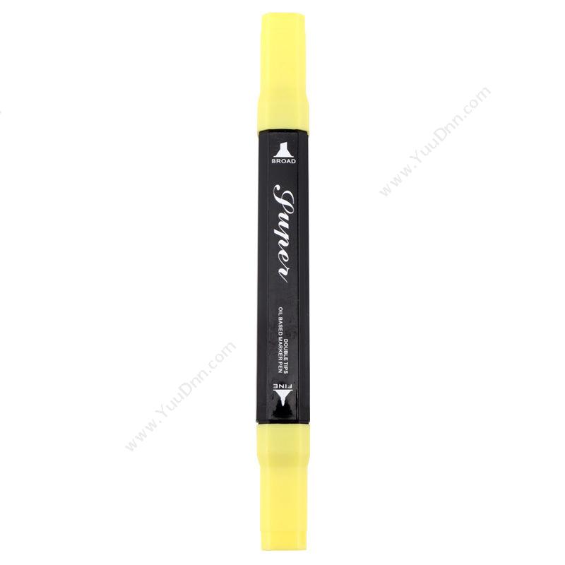 宝克 BaoKeMP2900/Y38 记号笔 10支/盒 黄色单头记号笔