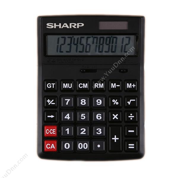 夏普 Sharp夏普 CH-D12   （黑）常规计算器