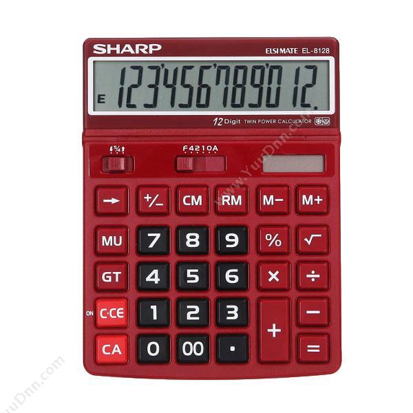 夏普 Sharp夏普 EL-8128（红）常规计算器