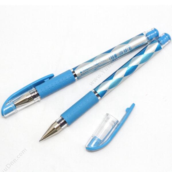 三菱 MitsubishiUM-151 三菱菱形图案嗜喱笔 ARGYLE 0.38mm 浅（蓝）插盖式中性笔