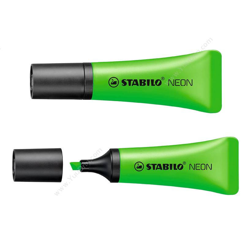 思笔乐 Stabilo72/33 霓虹乐荧光笔  荧光绿色单头荧光笔