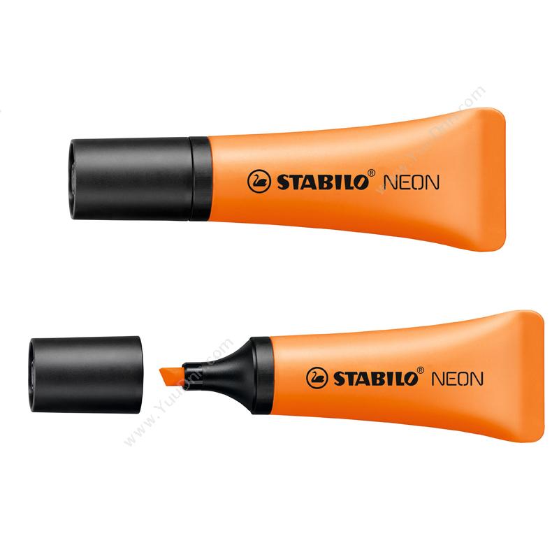 思笔乐 Stabilo72/54 霓虹乐荧光笔  荧光橙色单头荧光笔
