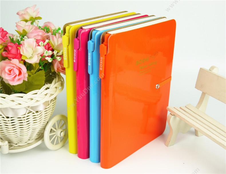 博士 Boshi D3296-O 多功能笔记本 32K  125mmX185mmX96张 橙色 平装