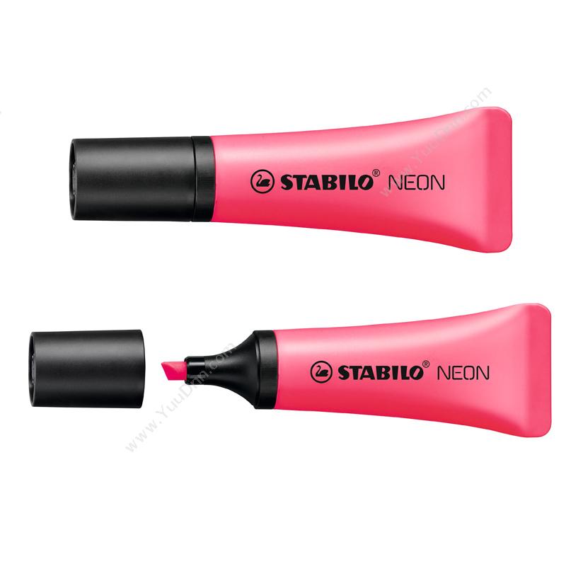 思笔乐 Stabilo72/56 霓虹乐荧光笔  荧光粉色单头荧光笔