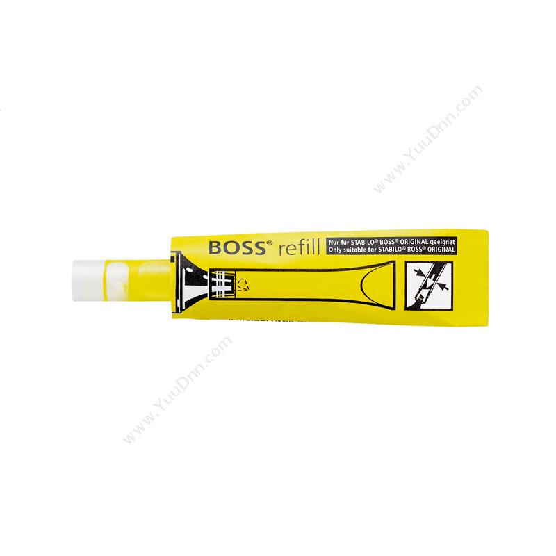 思笔乐 Stabilo070/24 荧光笔补充液  荧光黄色单头荧光笔